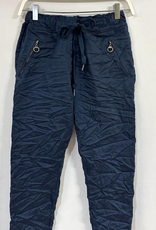 Dior Crinkle Joggers -Navy Blue