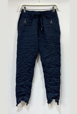 Dior Crinkle Joggers -Navy Blue
