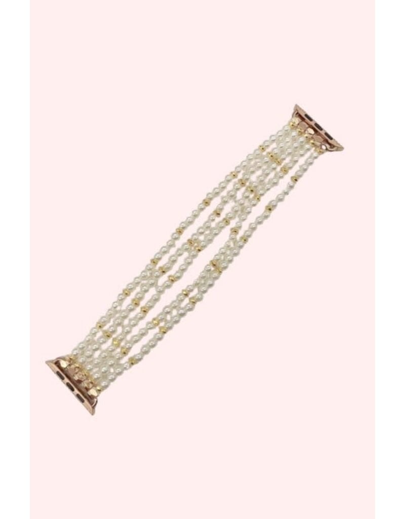 Gold and Pearls Apple Watch Band