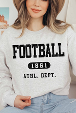 Football Athl Dept Graphic Crew - Ash