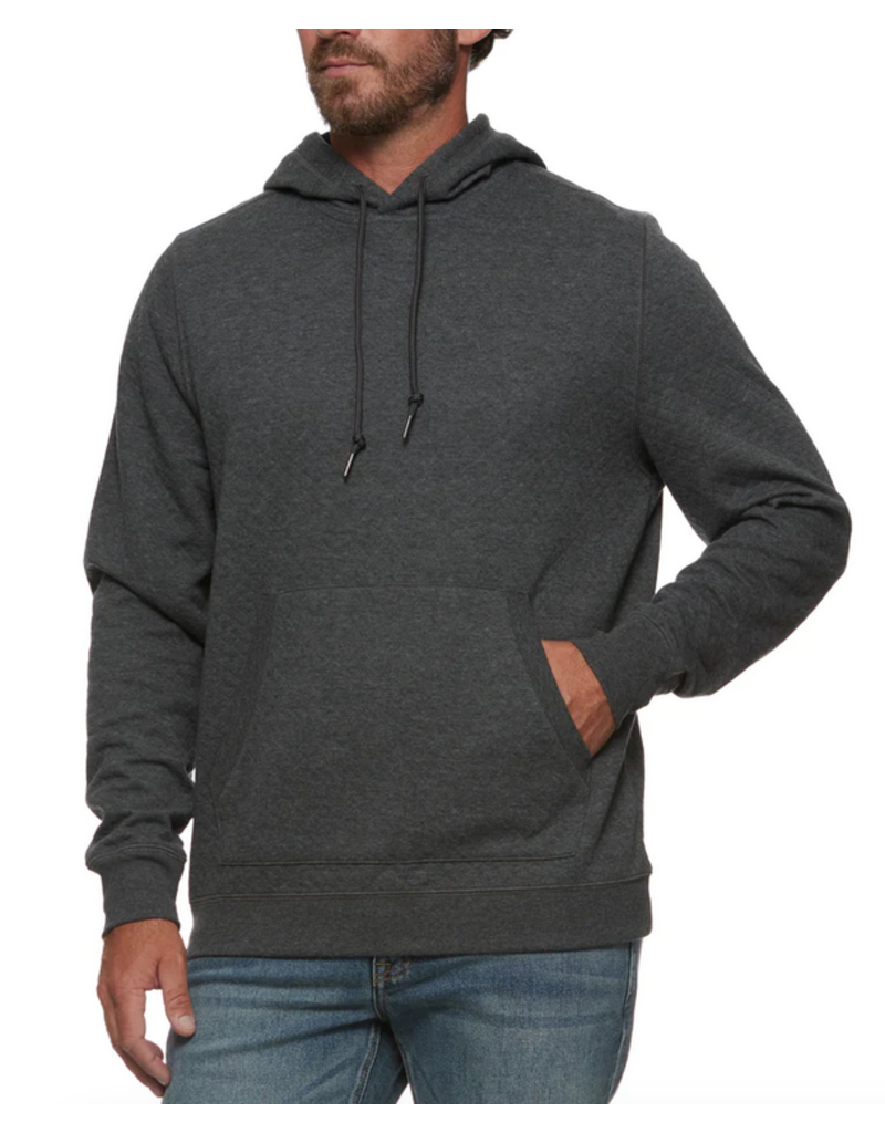 Bradner Super-Soft Quilted Hoodie - Charcoal