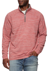 Fresno 1/4 Zip Performance Pullover - Faded Red
