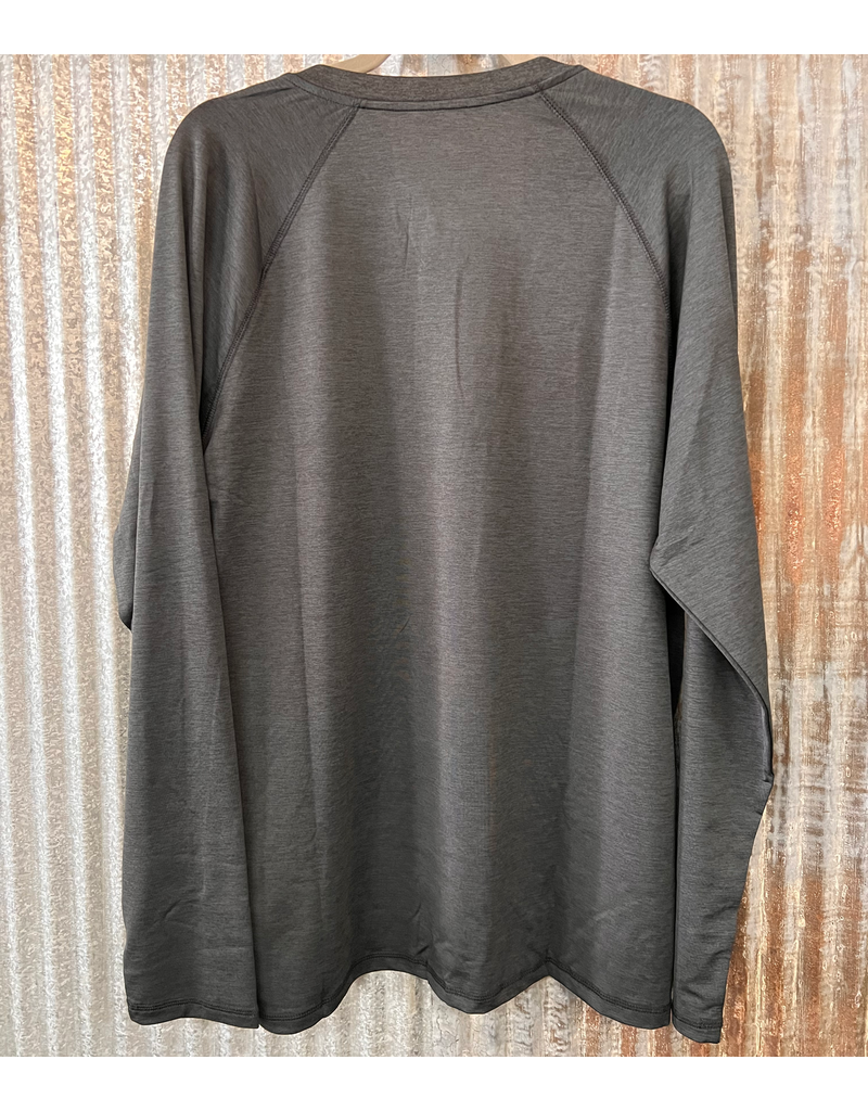 Hanover LS Performance Henley - Charcoal