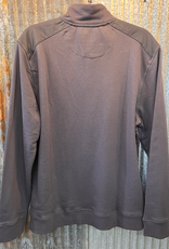 Benedict LS French Terry Mock Neck - Charcoal