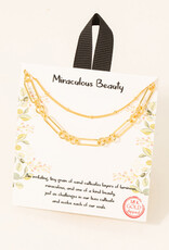 Gold Dipped Miraculous Beauty Necklace