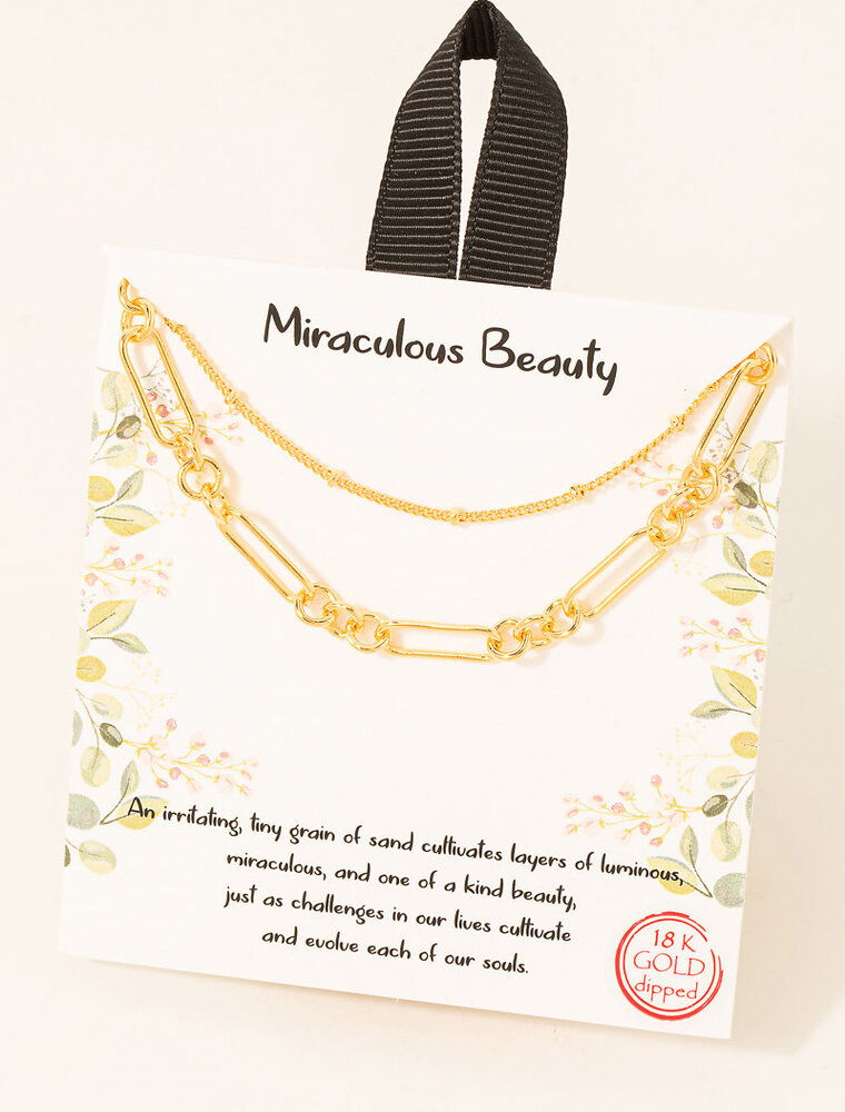 Gold Dipped Miraculous Beauty Necklace