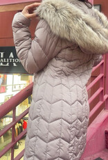 Daisy Quilted Puffer - Taupe