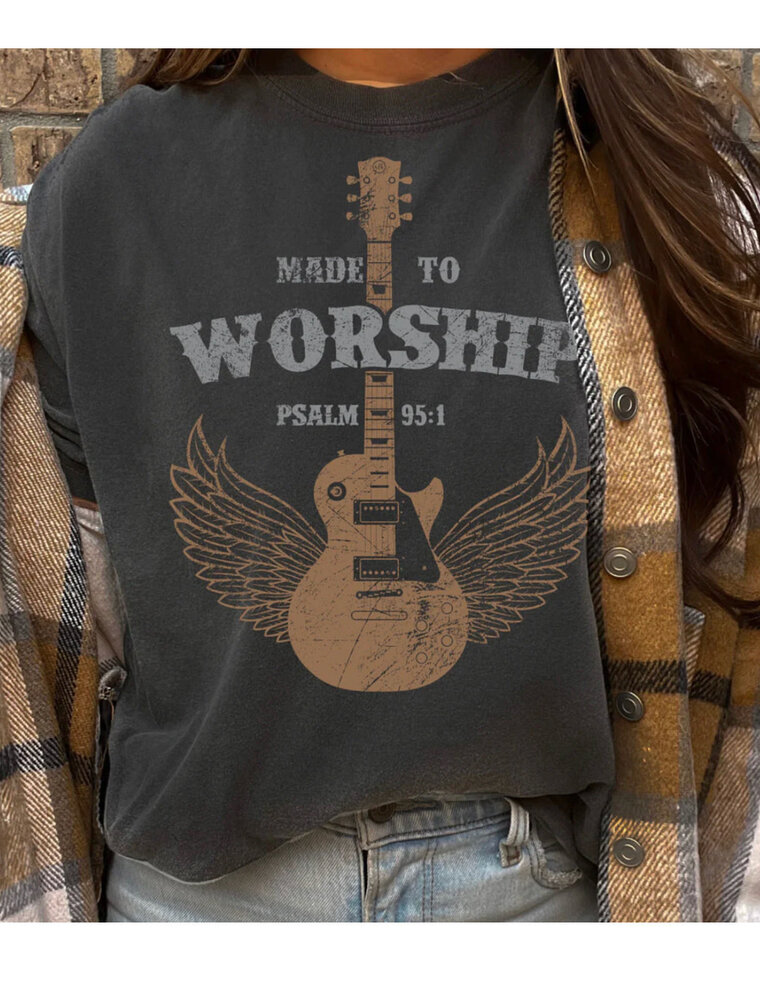 Made To Worship Graphic Tee - Black