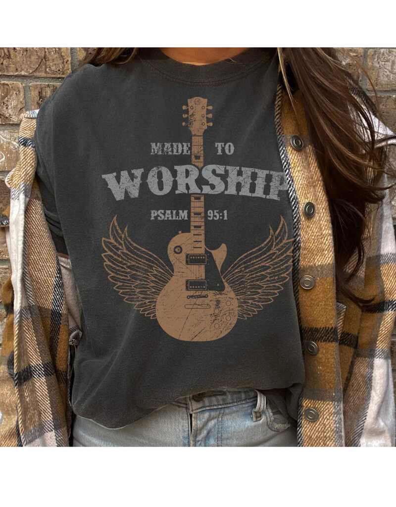 Made To Worship Graphic Tee - Black