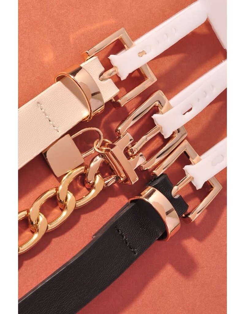 Leather & Metal Belts