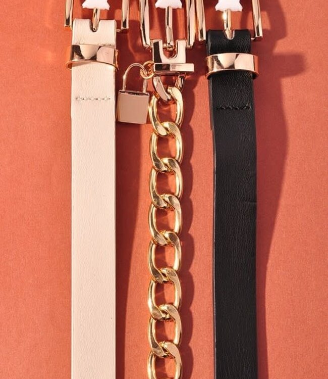 Leather & Metal Belts