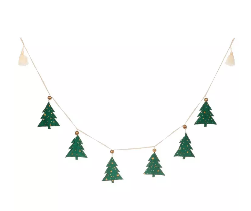 Gold Star Christmas Tree Garland Boutique 23