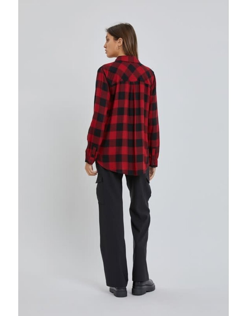 Classic Flannel Shirt - Red