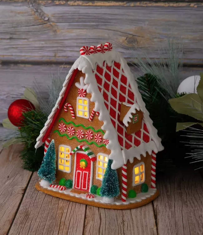 Light Up Gingerbread House Boutique 23