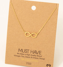 Twisted Infinity Pendant Necklace