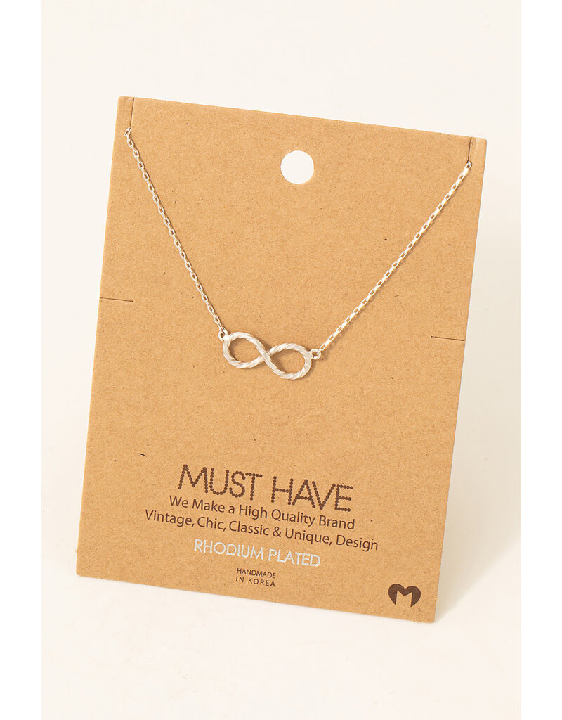 Twisted Infinity Pendant Necklace