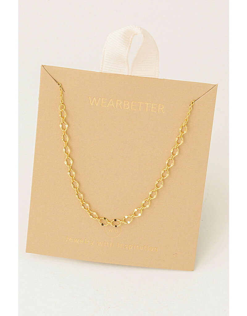 Long And Short Oval Chain Necklace