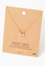 Dainty Chain Oval Charm Necklace