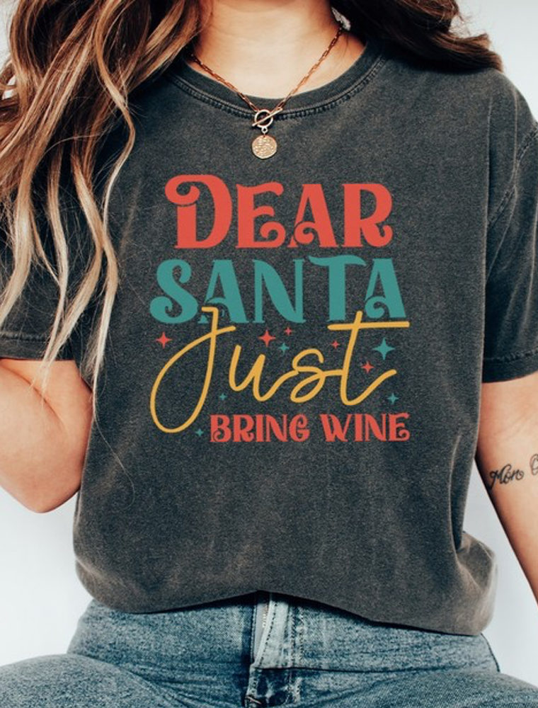 Santa Just Bring Wine - Pepper
