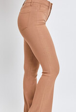 Hyperstretch High Rise Flare - Almond