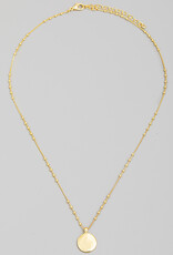Gold Dipped Coin Chain Necklace