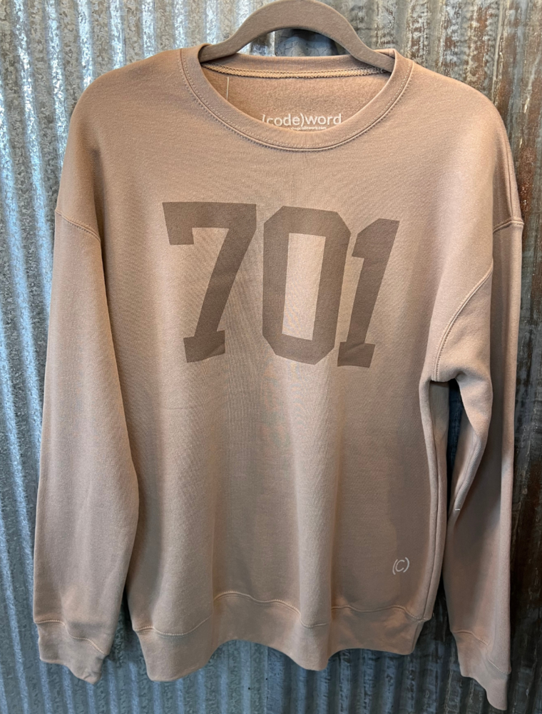 Monochrome Fleece Sweatshirt - Tan