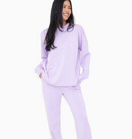 Elevated Oversized Crew Neck - Lilac