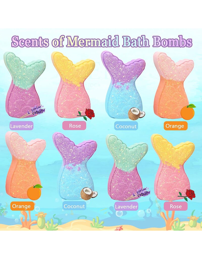 Mermaid Bath Bombs With Surprise Inside