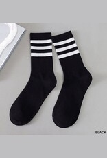 Striped Print Sports Socks