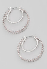 Layered Intricate Wire Hoop Earrings
