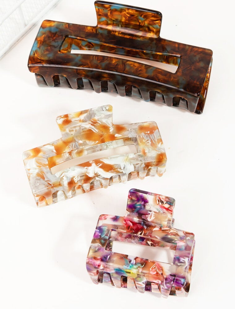 Rectangle Jaw Hair Clips