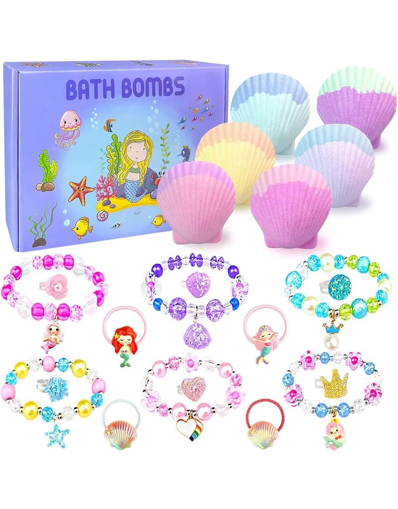 Shell Bath Bombs with Surprise Inside