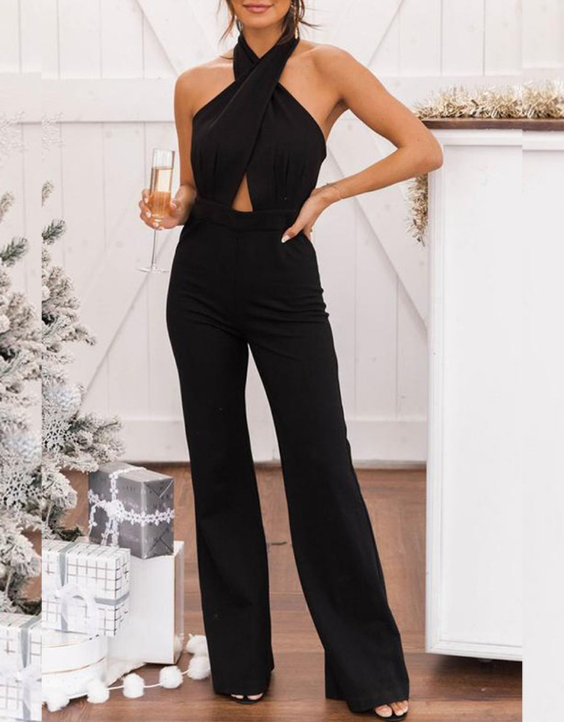Ribbed Knit Jumpsuit With Pockets