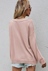 Buttoned Up Pullover Sweater