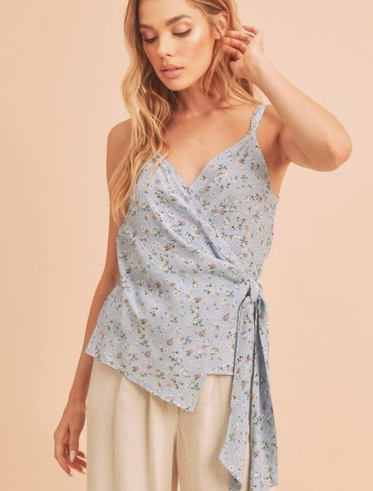 Malorie Top - Sky Floral