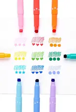 Confetti Stamp Double-Ended Markers