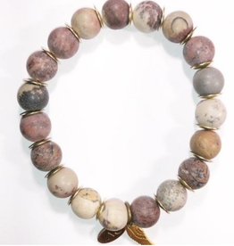 Into The Sunset Mauve Multi Agate Spacers