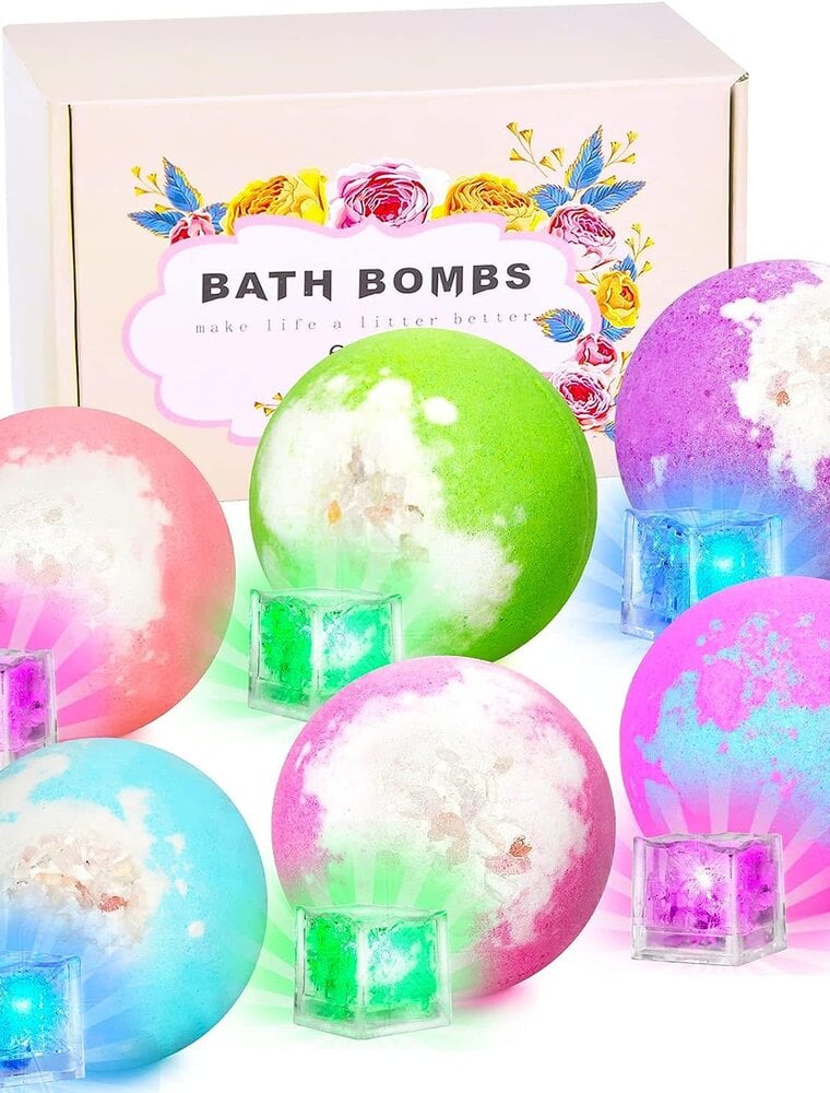 Light Up Bath Bombs With Surprise Inside