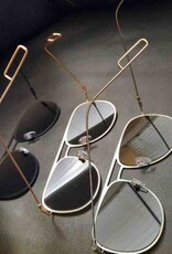 Metal Square Aviator Sunglasses