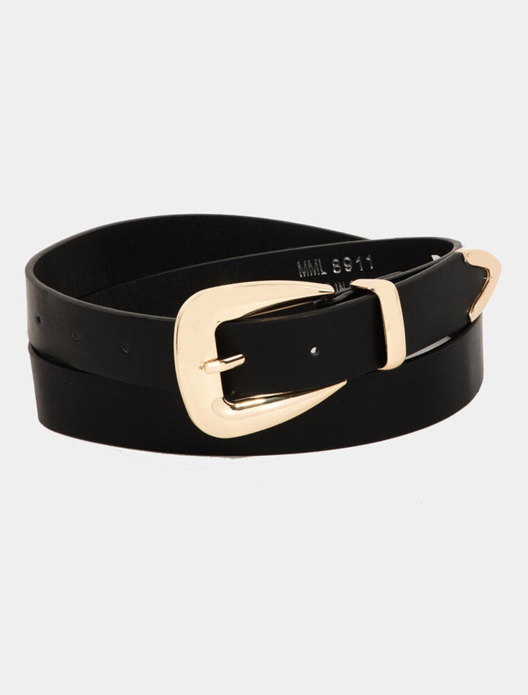 Smooth Faux Leather Belt