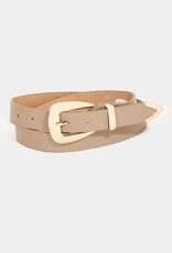 Smooth Faux Leather Belt
