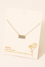 Mama Pendant Chain Necklace