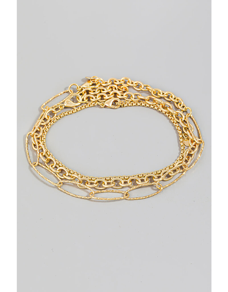 3 Chain Layered Bracelet