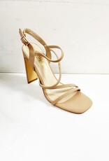 Ally Ankle Strap Heel - Nude