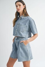 Button Down Denim Shirt - Light