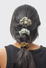 Assorted Textured Scrunchies 5pc Set