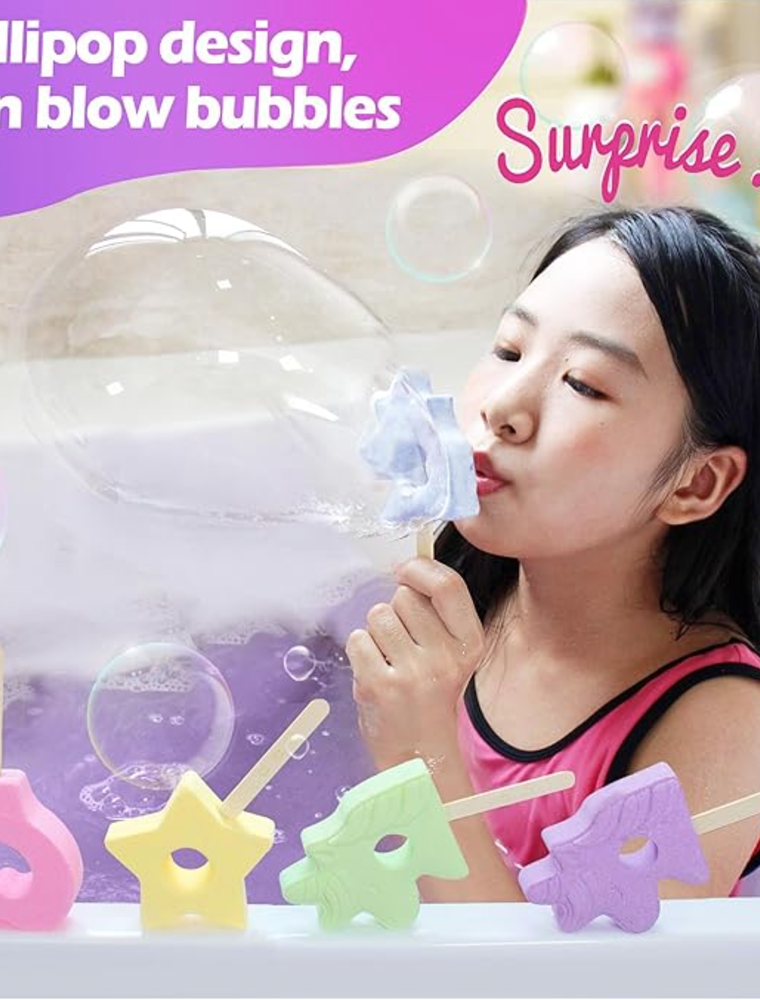 Bubble Blowing Bath Bombs