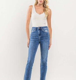 Odette High Rise Ankle Slim Straight Jeans