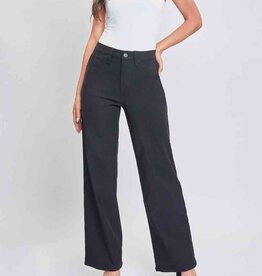 Hyperstretch High Rise Wide Leg -Black