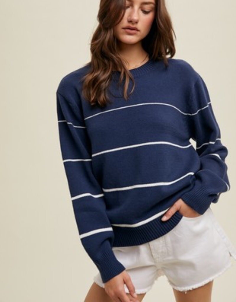 Navy lightweight sweater online